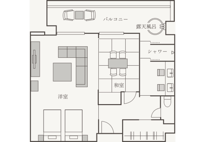 間取り図：スイートルーム